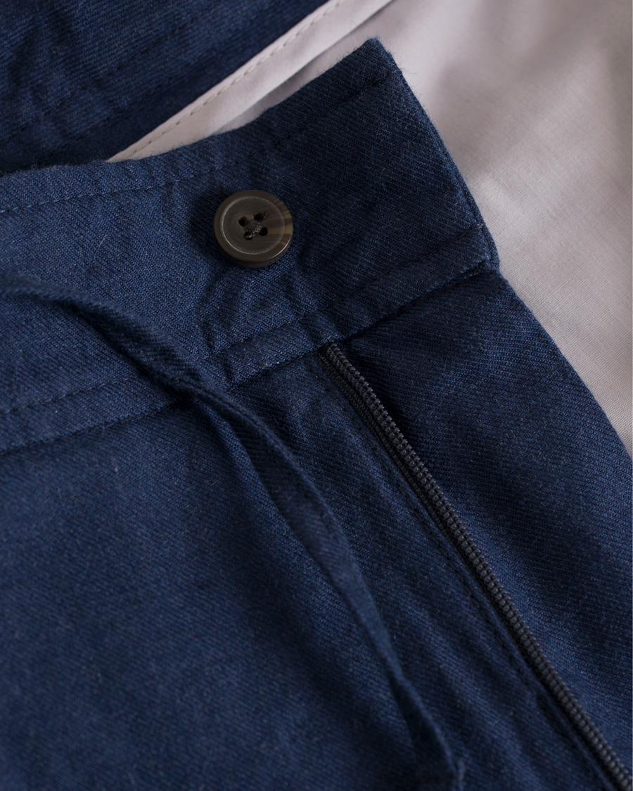 Homme | Pantalons | NN07 | Copenhagen Cotton/Linen Trousers Blue