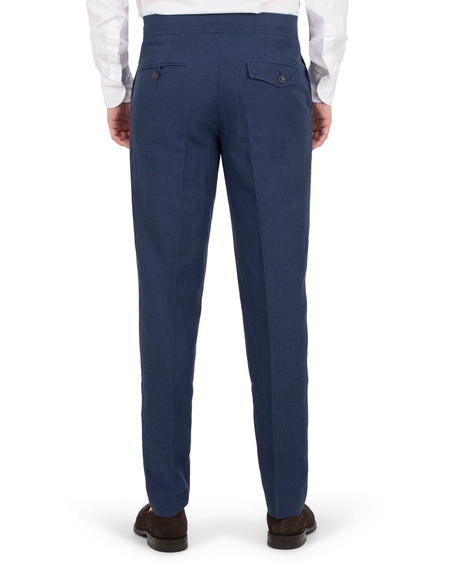 Homme | Pantalons | NN07 | Copenhagen Cotton/Linen Trousers Blue