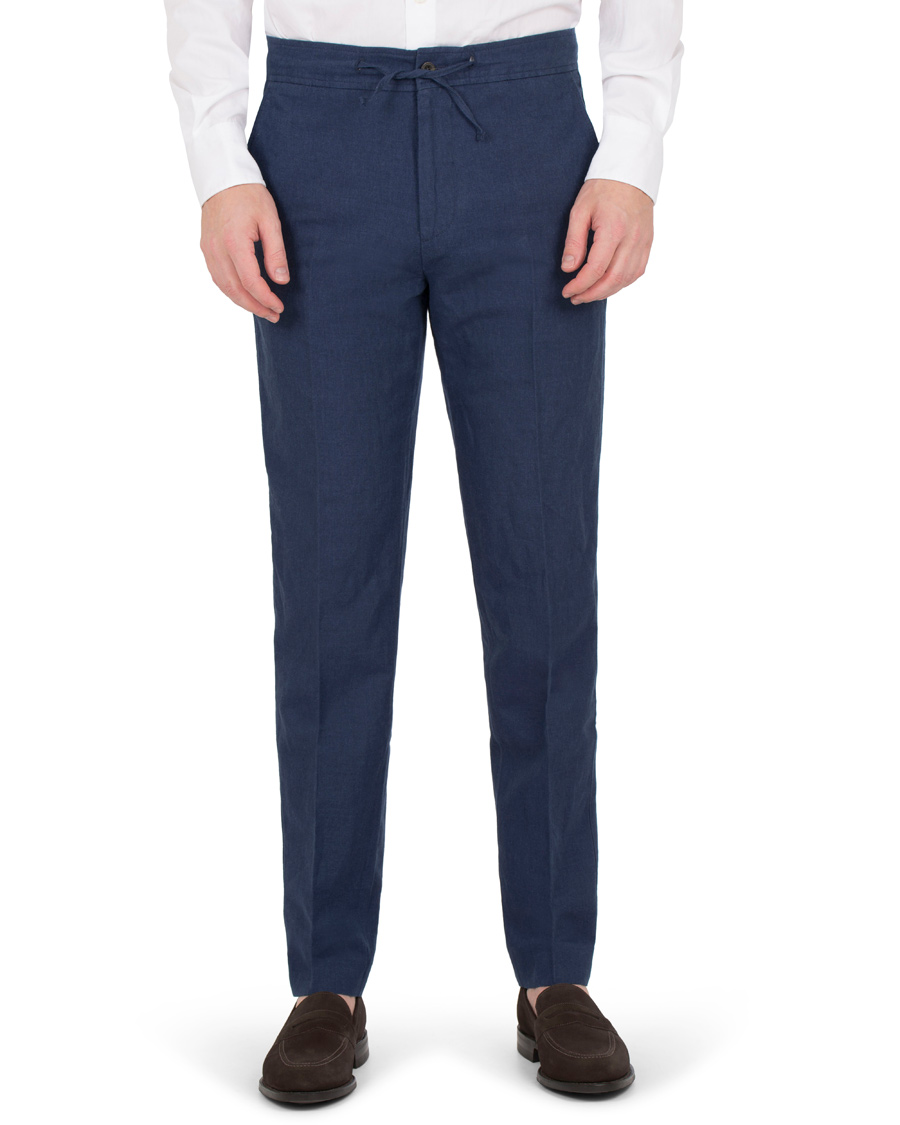 Homme | Pantalons | NN07 | Copenhagen Cotton/Linen Trousers Blue