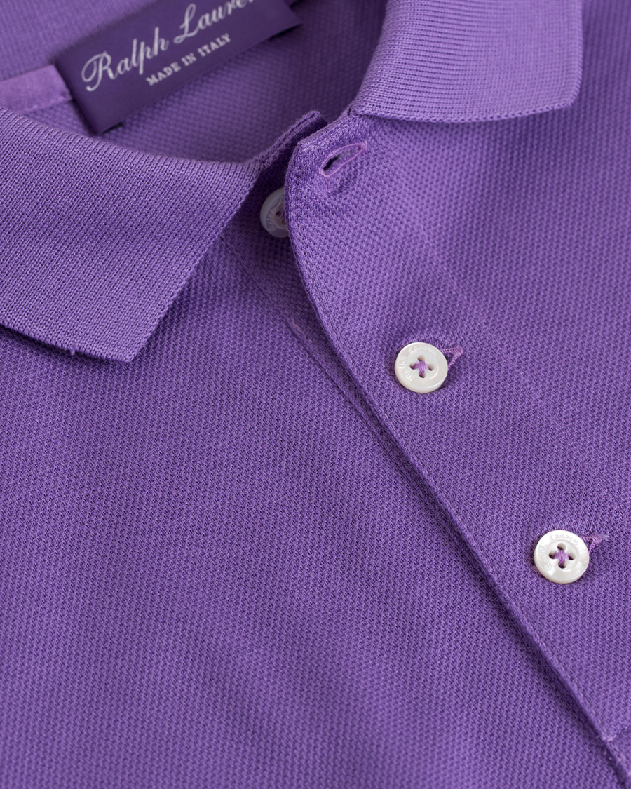 Homme | Polos | Ralph Lauren Purple Label | Mercerized Cotton Pique Classic Lavender