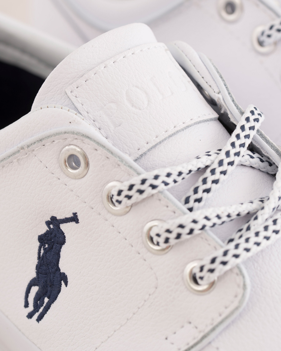 Homme | Polo Ralph Lauren Faxon Low Leather Sneaker White | Polo Ralph Lauren | Faxon Low Leather Sneaker White