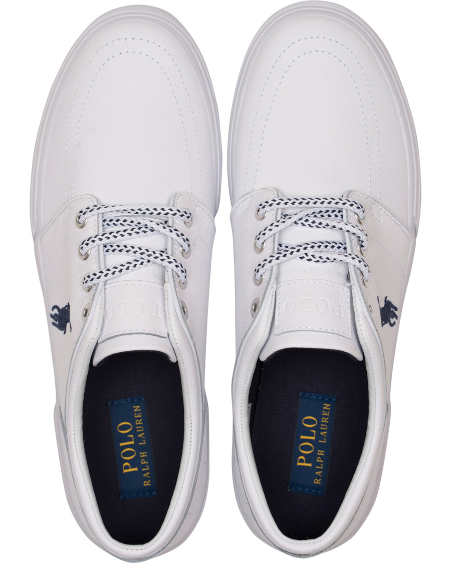 Homme | Polo Ralph Lauren Faxon Low Leather Sneaker White | Polo Ralph Lauren | Faxon Low Leather Sneaker White