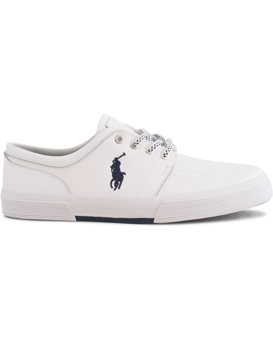 Homme | Polo Ralph Lauren Faxon Low Leather Sneaker White | Polo Ralph Lauren | Faxon Low Leather Sneaker White