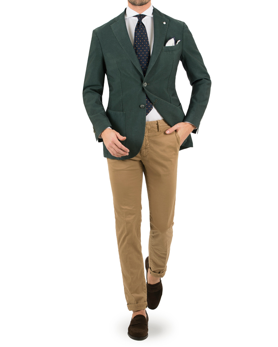 Homme | Blazers | L.B.M. 1911 | Jack Regular Vintage Wool/Mohair Blazer Green