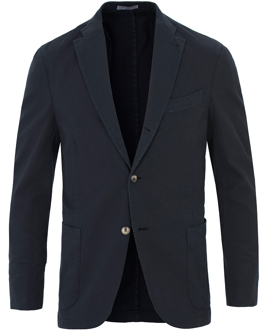 Homme | Blazers | Boglioli | K Jacket Stretch Cotton Blazer Dark Blue