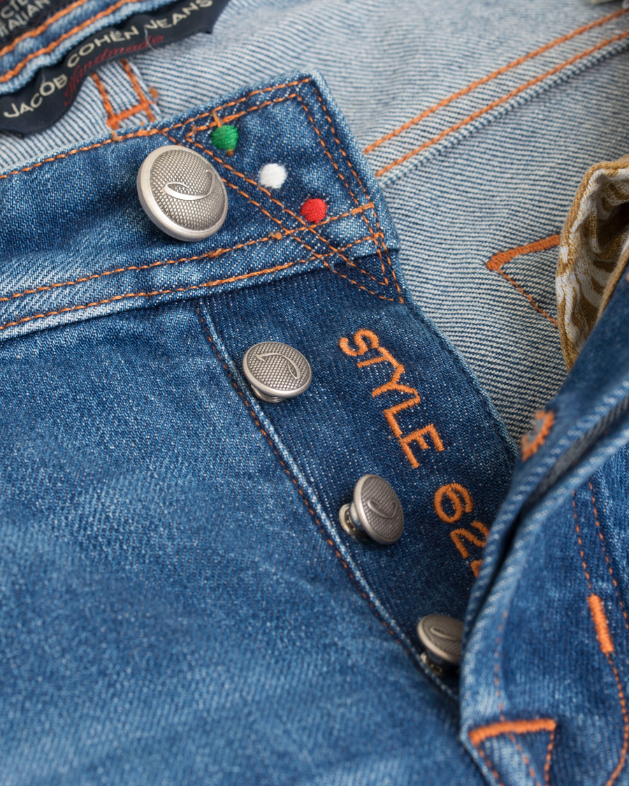 Homme | Jeans | Jacob Cohën | Jacob Cohen 622 Washed Slim Jeans Blue