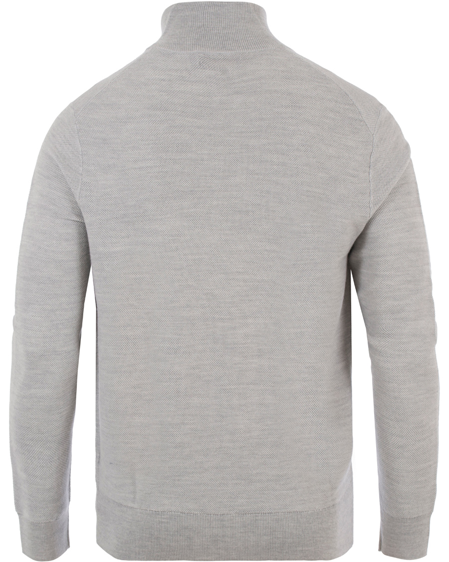 Homme | Pulls Et Tricots | Polo Ralph Lauren | Cotton/Silk/Cashmere Half Zip Honeycomb Grey Heather
