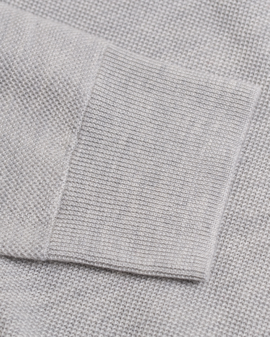 Homme | Pulls Et Tricots | Polo Ralph Lauren | Cotton/Silk/Cashmere Half Zip Honeycomb Grey Heather