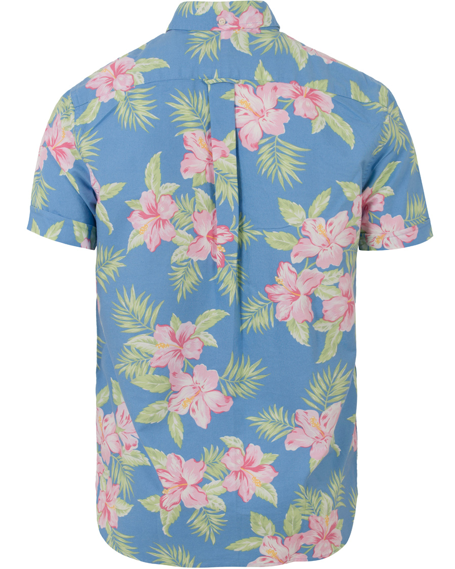 Homme | Chemises | Polo Ralph Lauren | Slim Fit Oxford Short Sleeve Flower Shirt Pastal