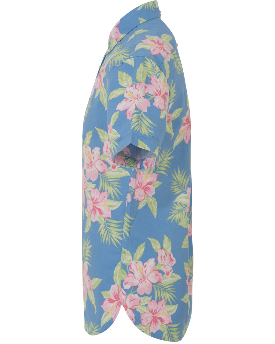 Homme | Chemises | Polo Ralph Lauren | Slim Fit Oxford Short Sleeve Flower Shirt Pastal