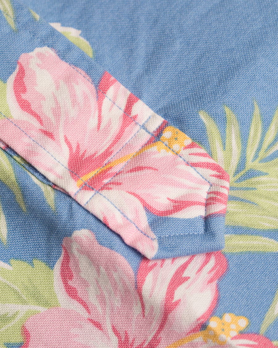 Homme | Chemises | Polo Ralph Lauren | Slim Fit Oxford Short Sleeve Flower Shirt Pastal