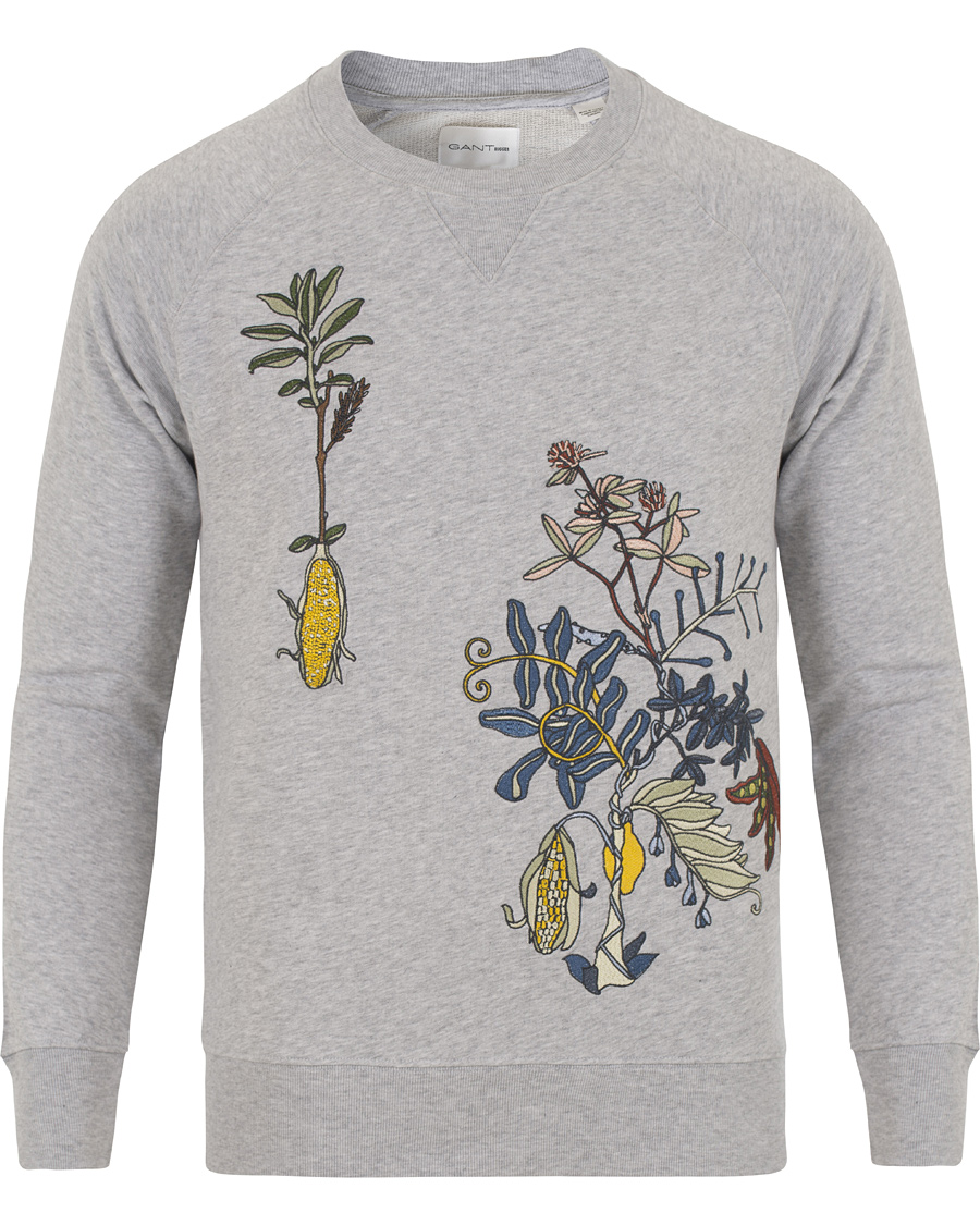 Homme | Pulls Et Tricots | GANT Rugger | The Embroidery Crew Sweatshirt Grey