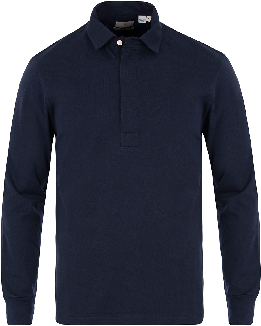 Homme | Pulls Et Tricots | GANT Diamond G | Mercerized Rugby Top Marine