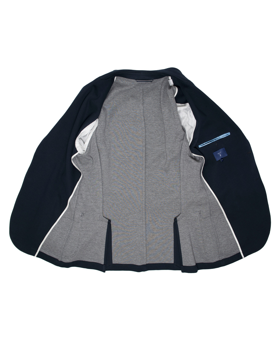 Homme | Blazers | Gant | Weekender Fit Cotton Pique Blazer Navy
