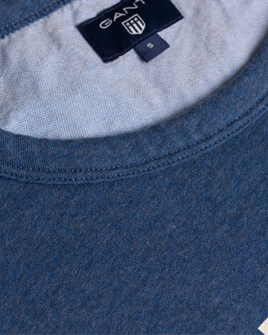 Homme | Pulls Et Tricots | GANT | New Haven Sweatshirt Blue Melange