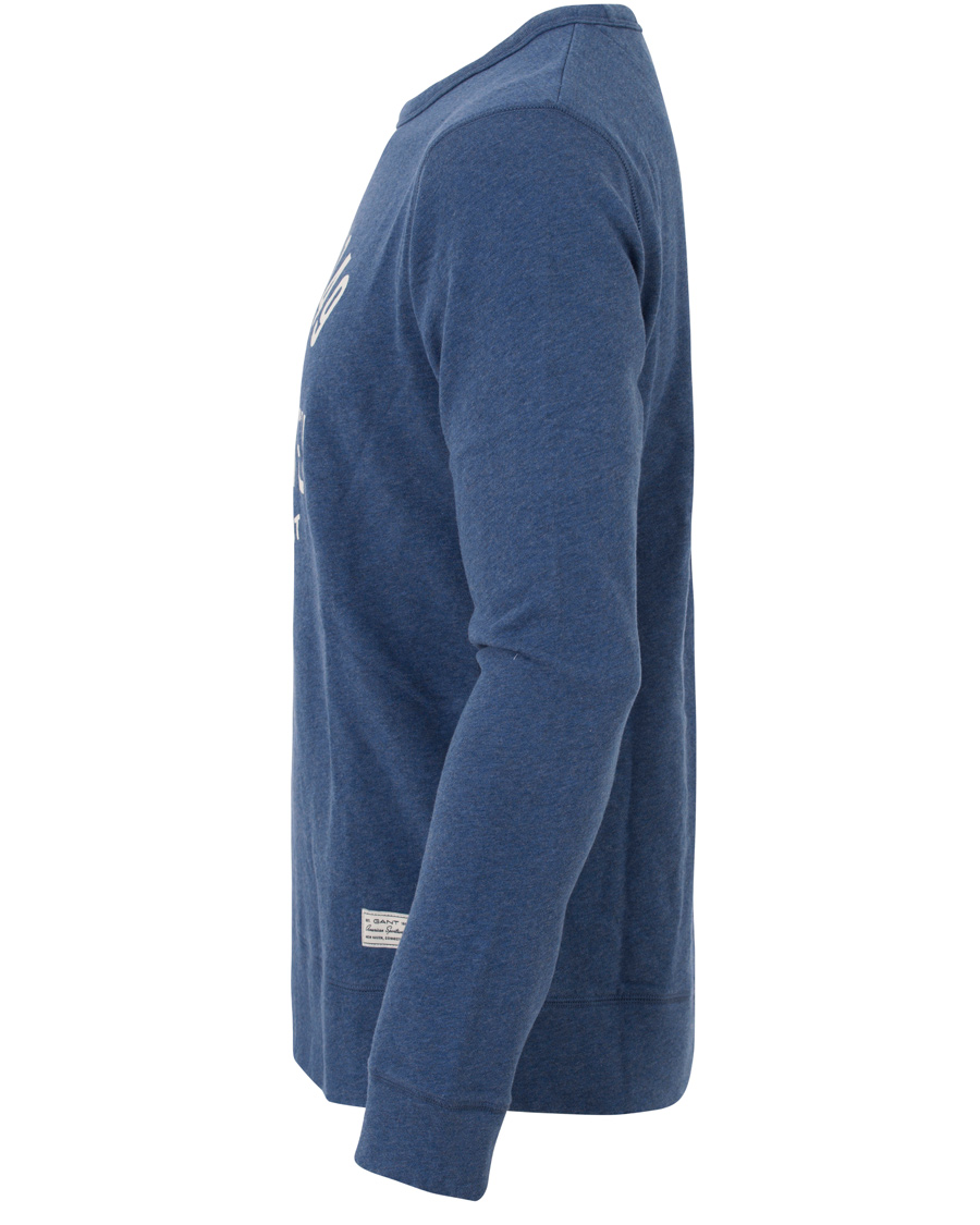 Homme | Pulls Et Tricots | GANT | New Haven Sweatshirt Blue Melange