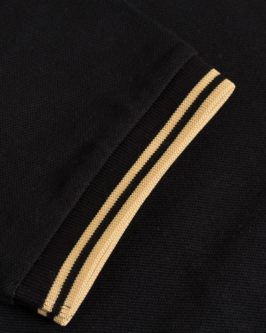 Homme | Polos | Fred Perry Reissues | Twin Tip Polo Black/Champagne