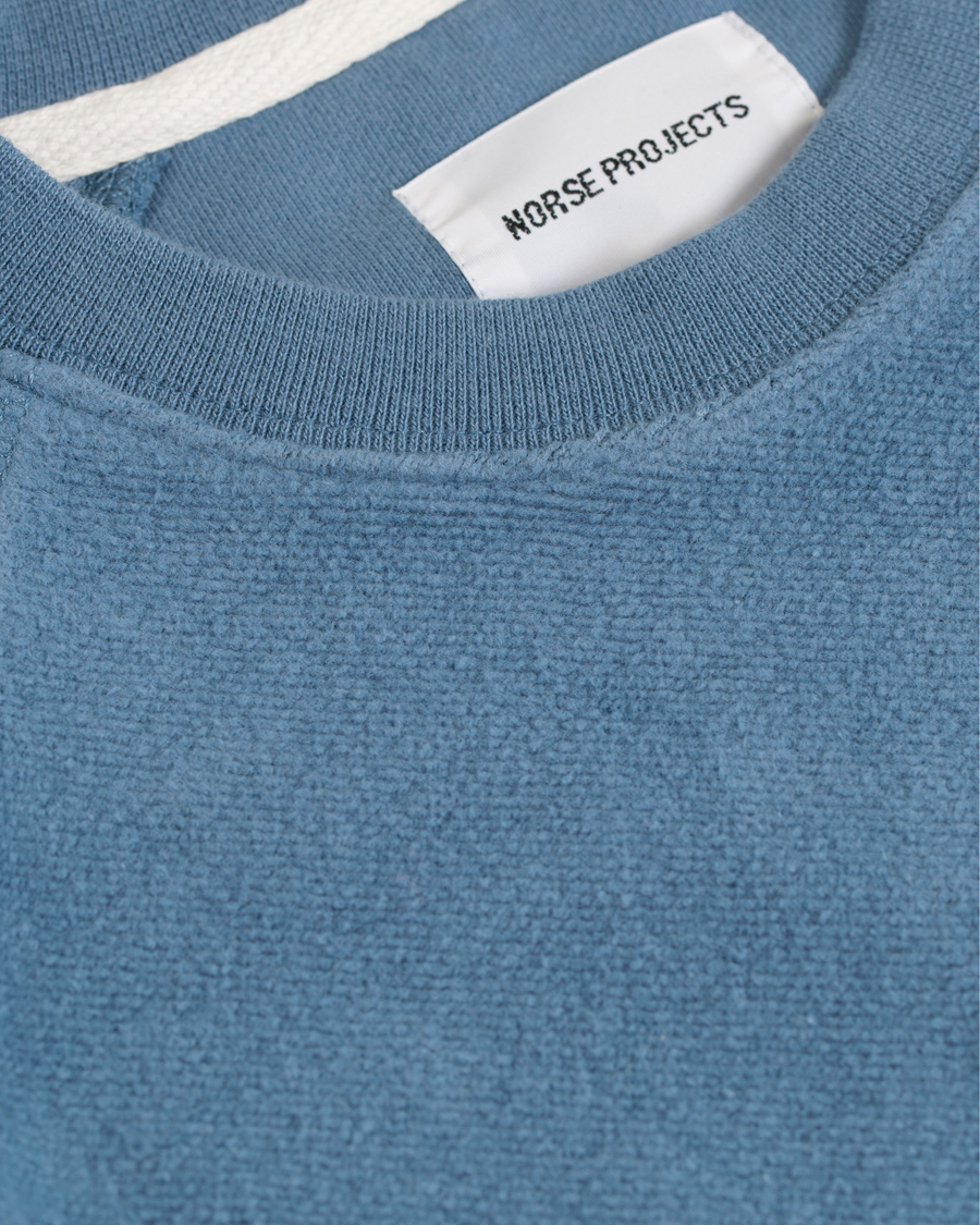 Homme | Pulls Et Tricots | Norse Projects | Ketel Brushed Sweatshirt Marginal Blue