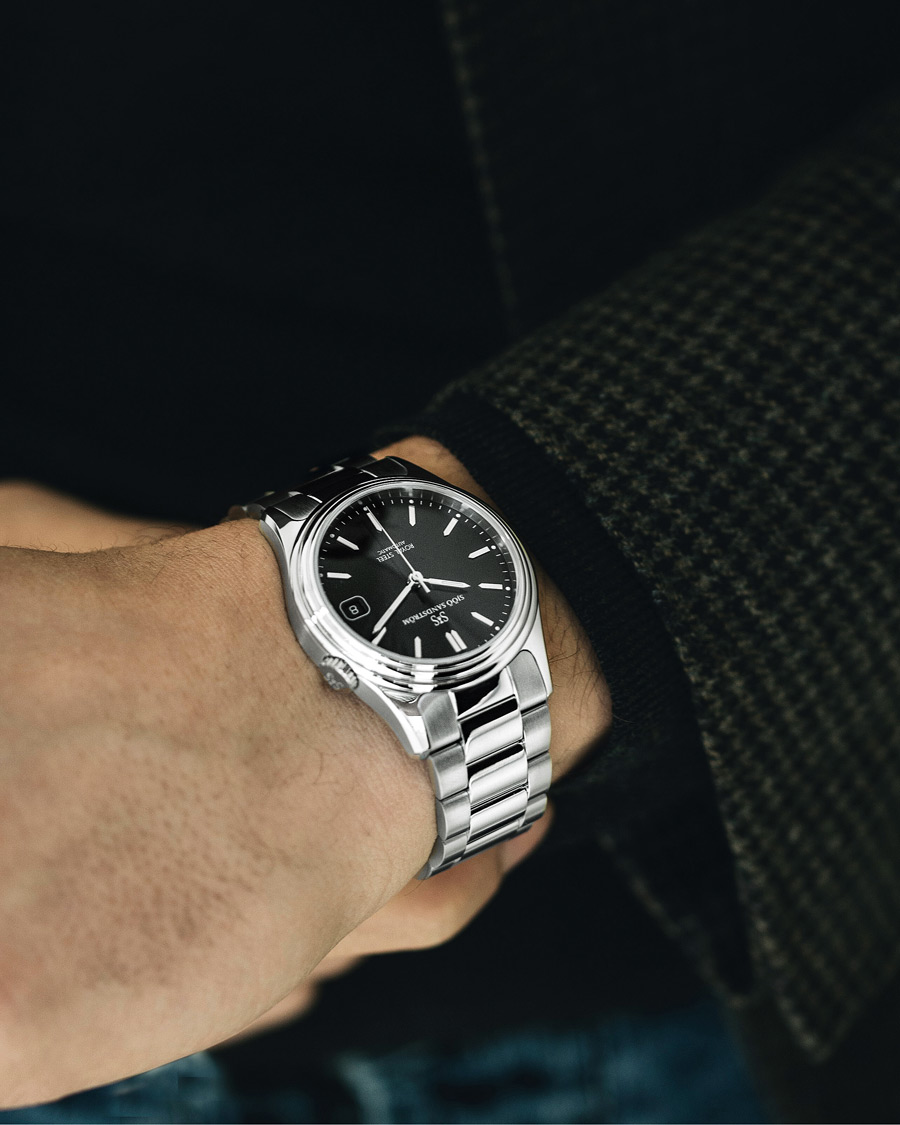Homme | Fine watches | Sjöö Sandström | Royal Steel Classic 36mm Black with Steel