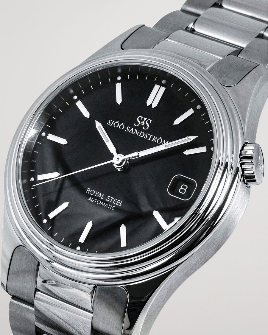 Homme | Sjöö Sandström Royal Steel Classic 36mm Black with Steel | Sjöö Sandström | Royal Steel Classic 36mm Black with Steel