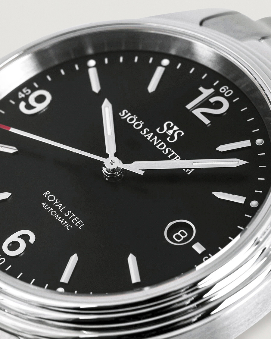 Homme | Sjöö Sandström Royal Steel Classic 41mm Black and Steel | Sjöö Sandström | Royal Steel Classic 41mm Black and Steel