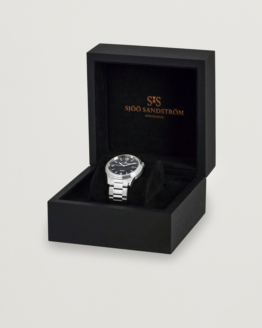 Homme | Sjöö Sandström Royal Steel Classic 41mm Black and Steel | Sjöö Sandström | Royal Steel Classic 41mm Black and Steel