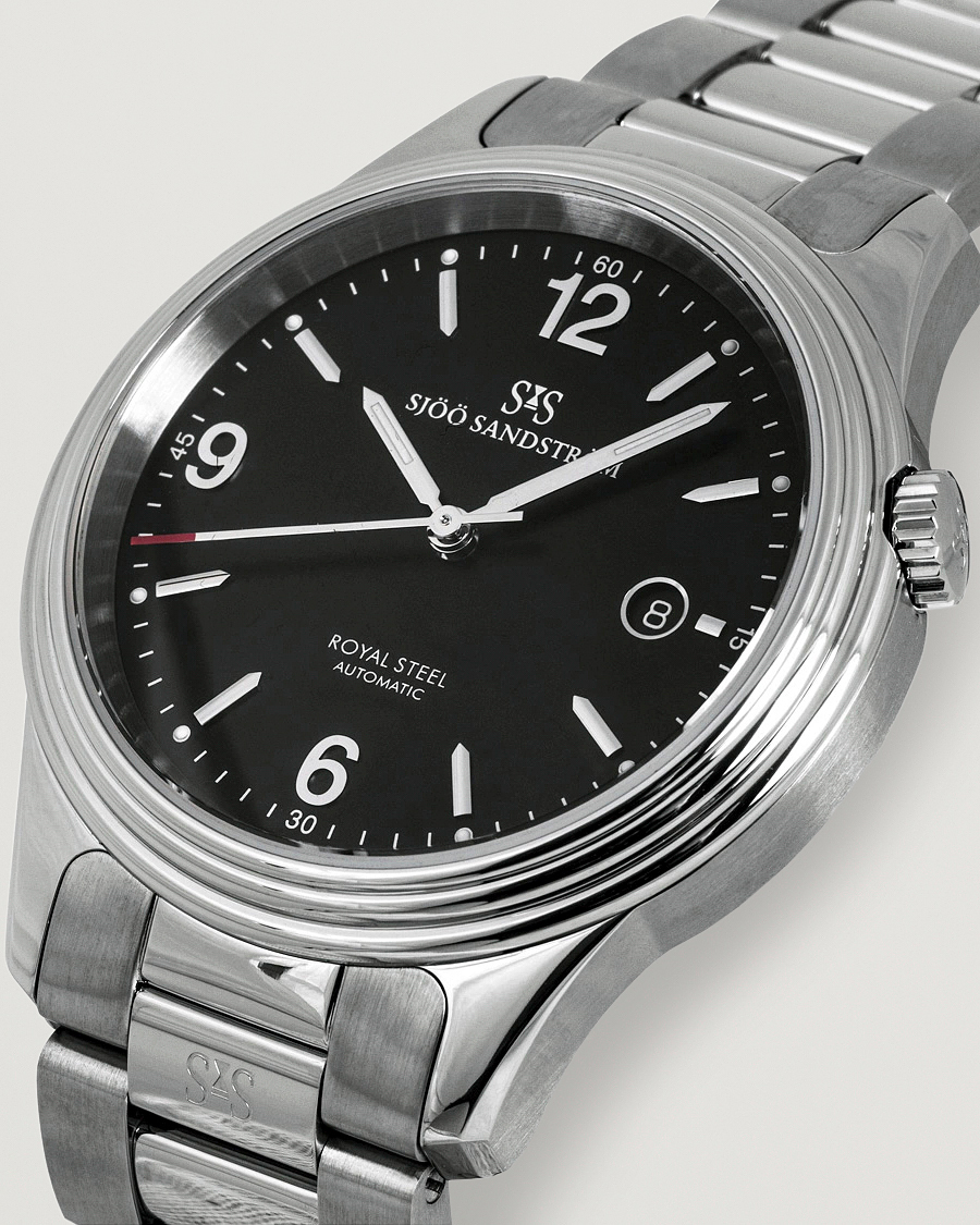 Homme | Sjöö Sandström Royal Steel Classic 41mm Black and Steel | Sjöö Sandström | Royal Steel Classic 41mm Black and Steel