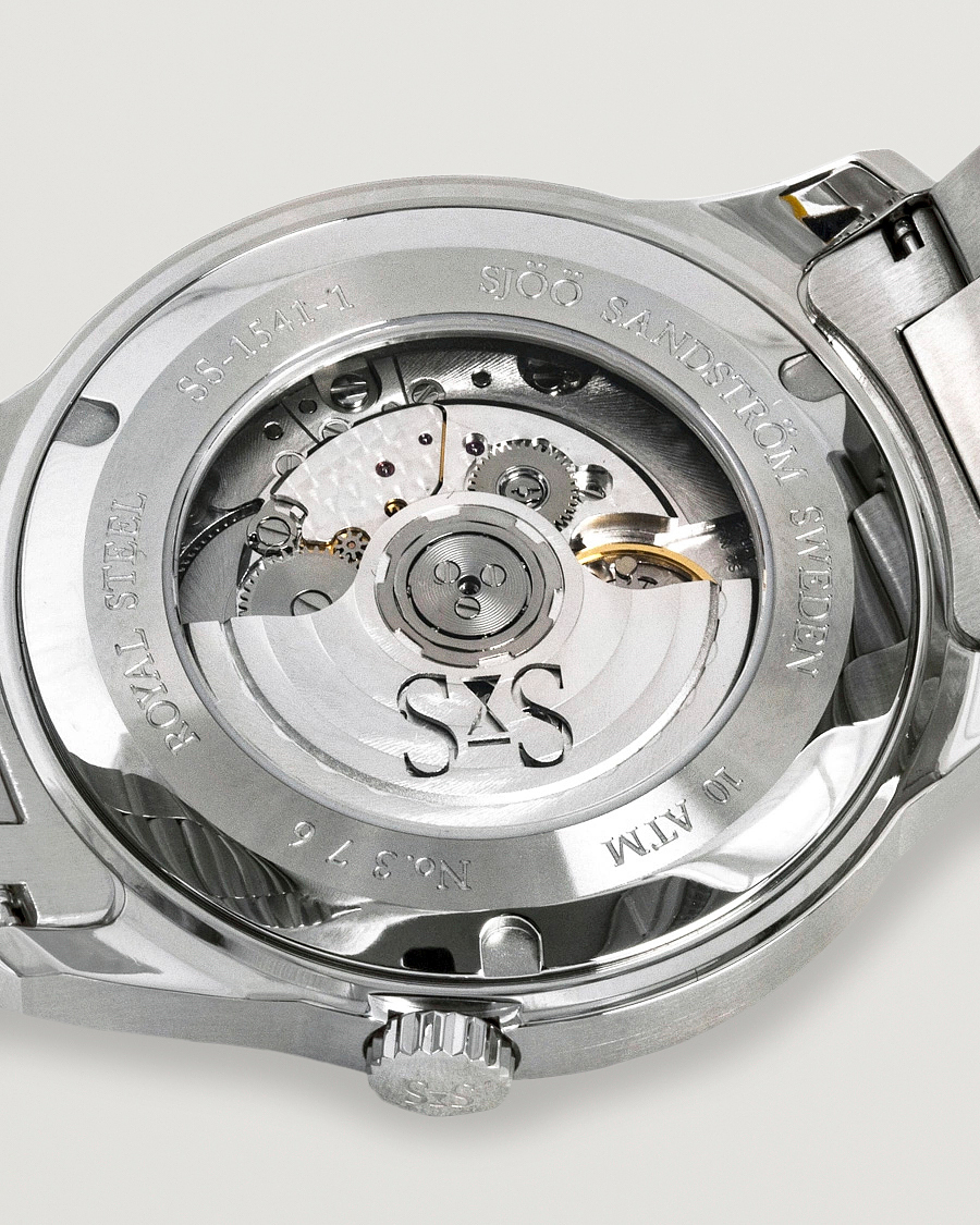 Homme | Sjöö Sandström Royal Steel Classic 41mm White and Steel | Sjöö Sandström | Royal Steel Classic 41mm White and Steel