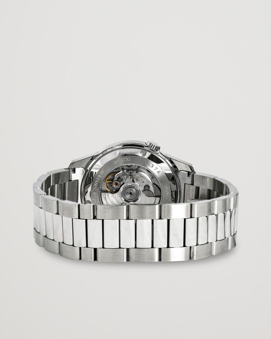Homme | Sjöö Sandström Royal Steel Classic 41mm White and Steel | Sjöö Sandström | Royal Steel Classic 41mm White and Steel