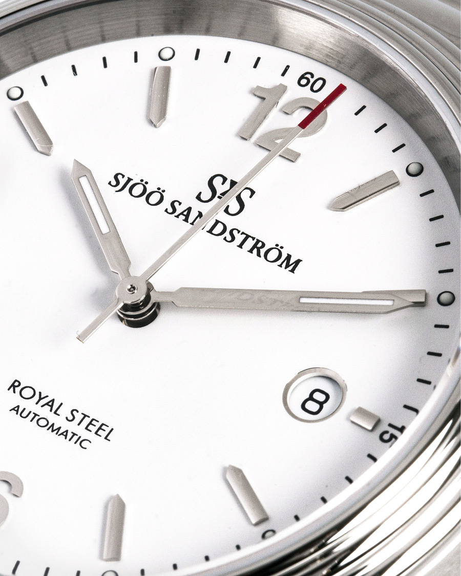 Homme | Sjöö Sandström Royal Steel Classic 41mm White and Steel | Sjöö Sandström | Royal Steel Classic 41mm White and Steel