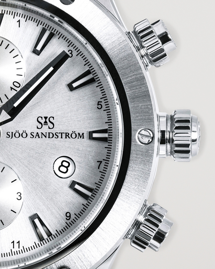 Homme | Sjöö Sandström UTC Extreme 44,2mm Silver and Black Rubber | Sjöö Sandström | UTC Extreme 44,2mm Silver and Black Rubber