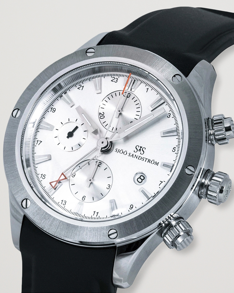 Homme | Sjöö Sandström UTC Extreme 44,2mm Silver and Black Rubber | Sjöö Sandström | UTC Extreme 44,2mm Silver and Black Rubber