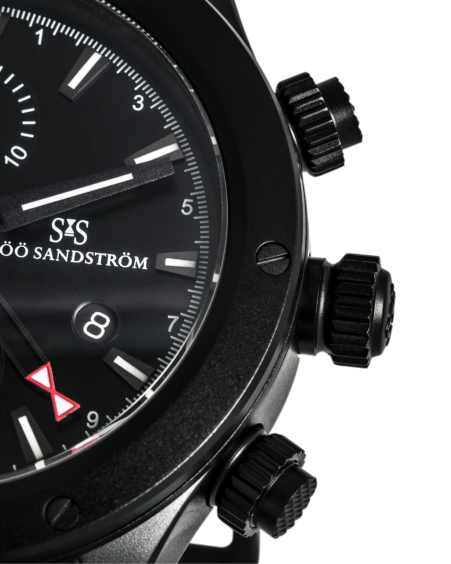 Homme | Sjöö Sandström UTC Extreme 44,2mm Black and Black Alligator | Sjöö Sandström | UTC Extreme 44,2mm Black and Black Alligator