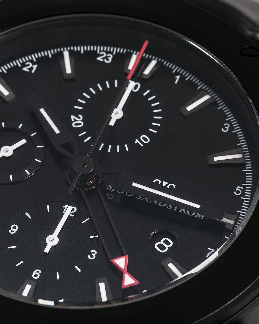 Homme | Sjöö Sandström UTC Extreme 44,2mm Black and Black Alligator | Sjöö Sandström | UTC Extreme 44,2mm Black and Black Alligator