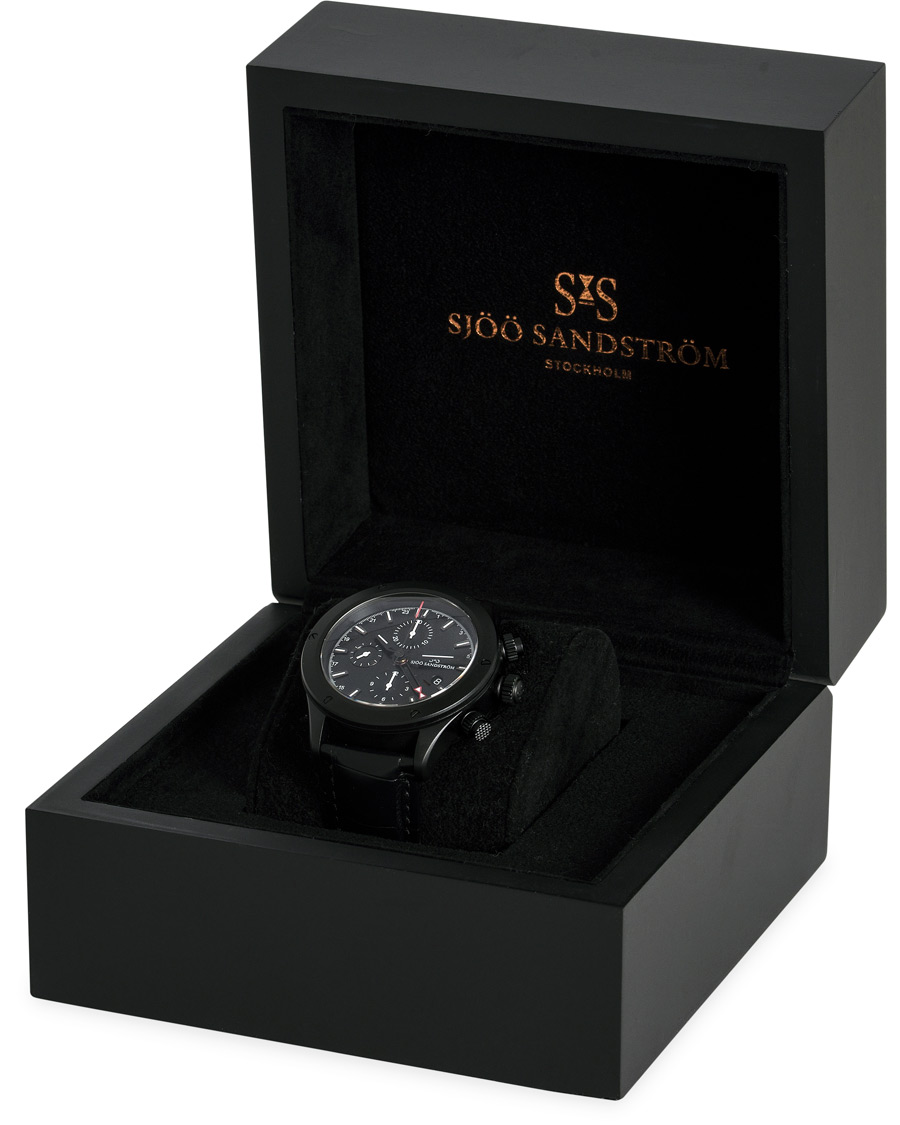 Homme | Sjöö Sandström UTC Extreme 44,2mm Black and Black Alligator | Sjöö Sandström | UTC Extreme 44,2mm Black and Black Alligator