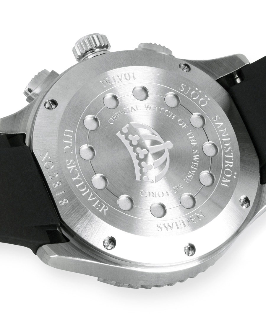 Homme | Sjöö Sandström UTC Skydiver 44,2mm Black and Black Rubber | Sjöö Sandström | UTC Skydiver 44,2mm Black and Black Rubber