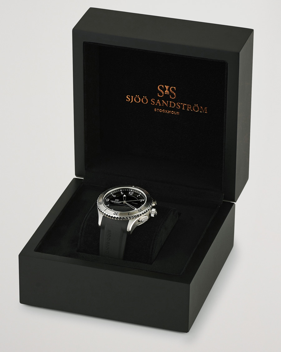 Homme | Sjöö Sandström UTC Skydiver 44,2mm Black and Black Rubber | Sjöö Sandström | UTC Skydiver 44,2mm Black and Black Rubber