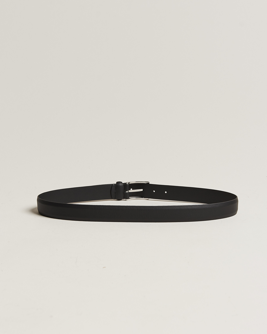 Homme | Accessoires | Anderson's | Double Nappa Calf 3 cm Belt Black