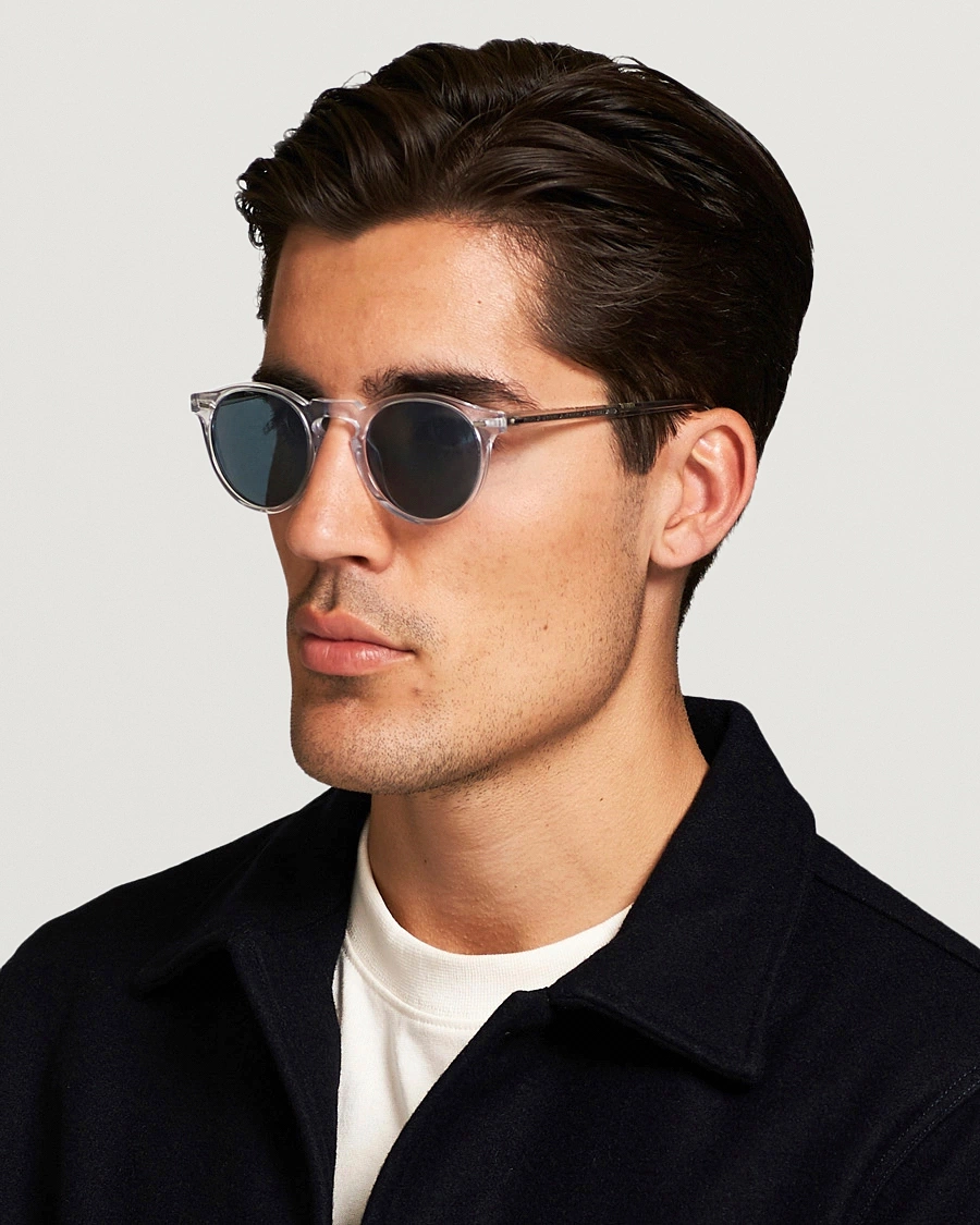 Homme |  | Oliver Peoples | Gregory Peck Sunglasses Crystal/Indigo Photochromic