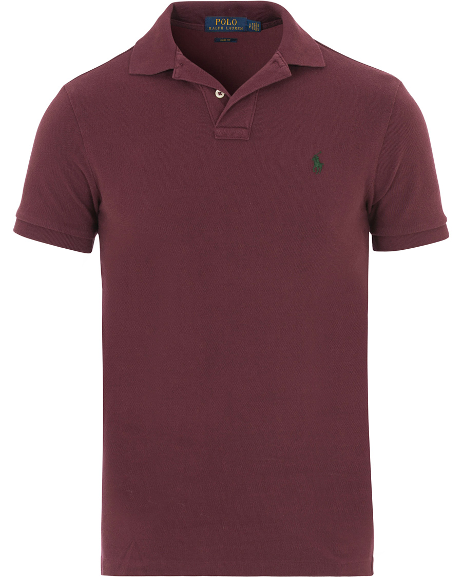 Homme | Polos | Polo Ralph Lauren | Slim Fit Polo Classic Burgundy