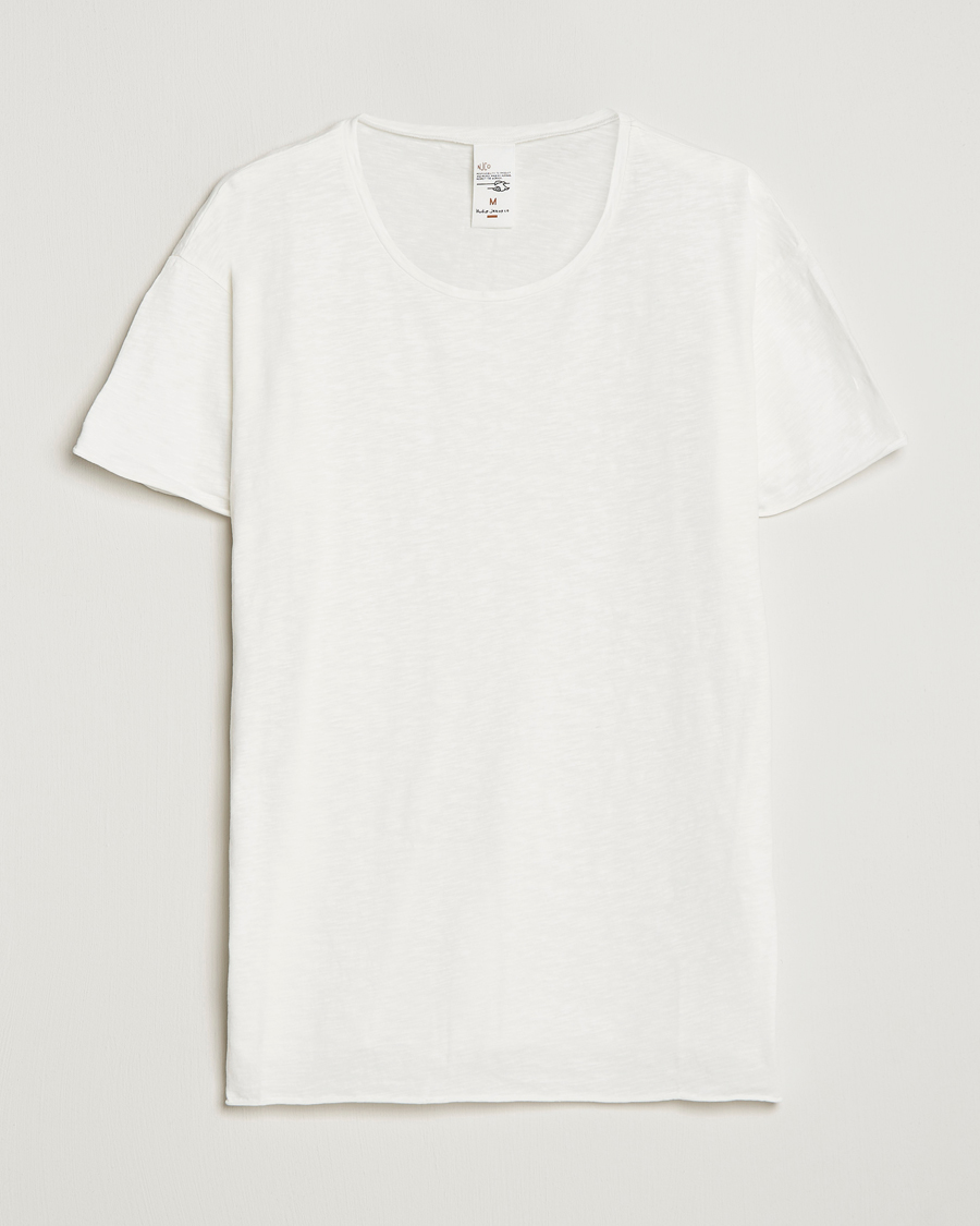 Homme | T-shirts | Nudie Jeans | Roger Slub Crew Neck Tee Off White