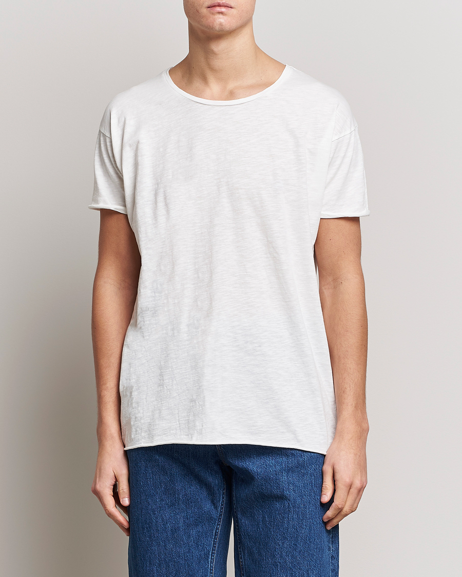 Homme | T-shirts | Nudie Jeans | Roger Slub Crew Neck Tee Off White