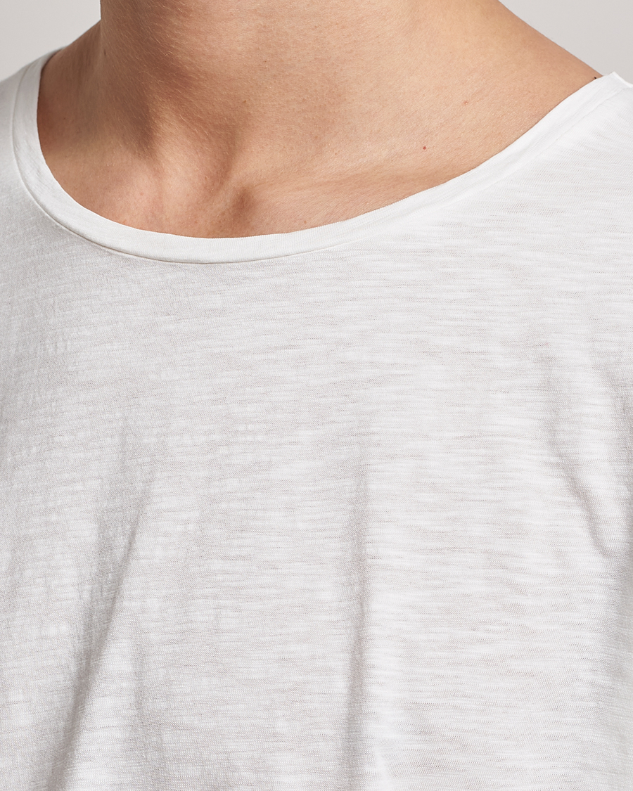 Homme | T-shirts | Nudie Jeans | Roger Slub Crew Neck Tee Off White