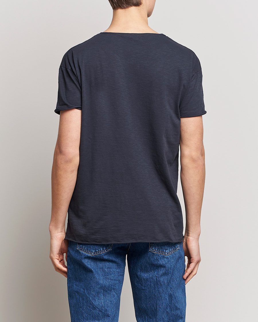 Homme | T-shirts | Nudie Jeans | Roger Slub Crew Neck Tee Navy