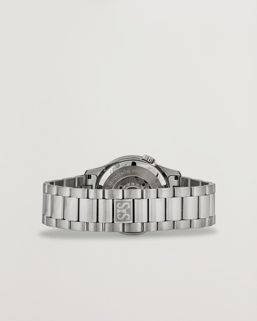 Homme | Sjöö Sandström Royal Steel Worldtimer 36mm White with Steel | Sjöö Sandström | Royal Steel Worldtimer 36mm White with Steel