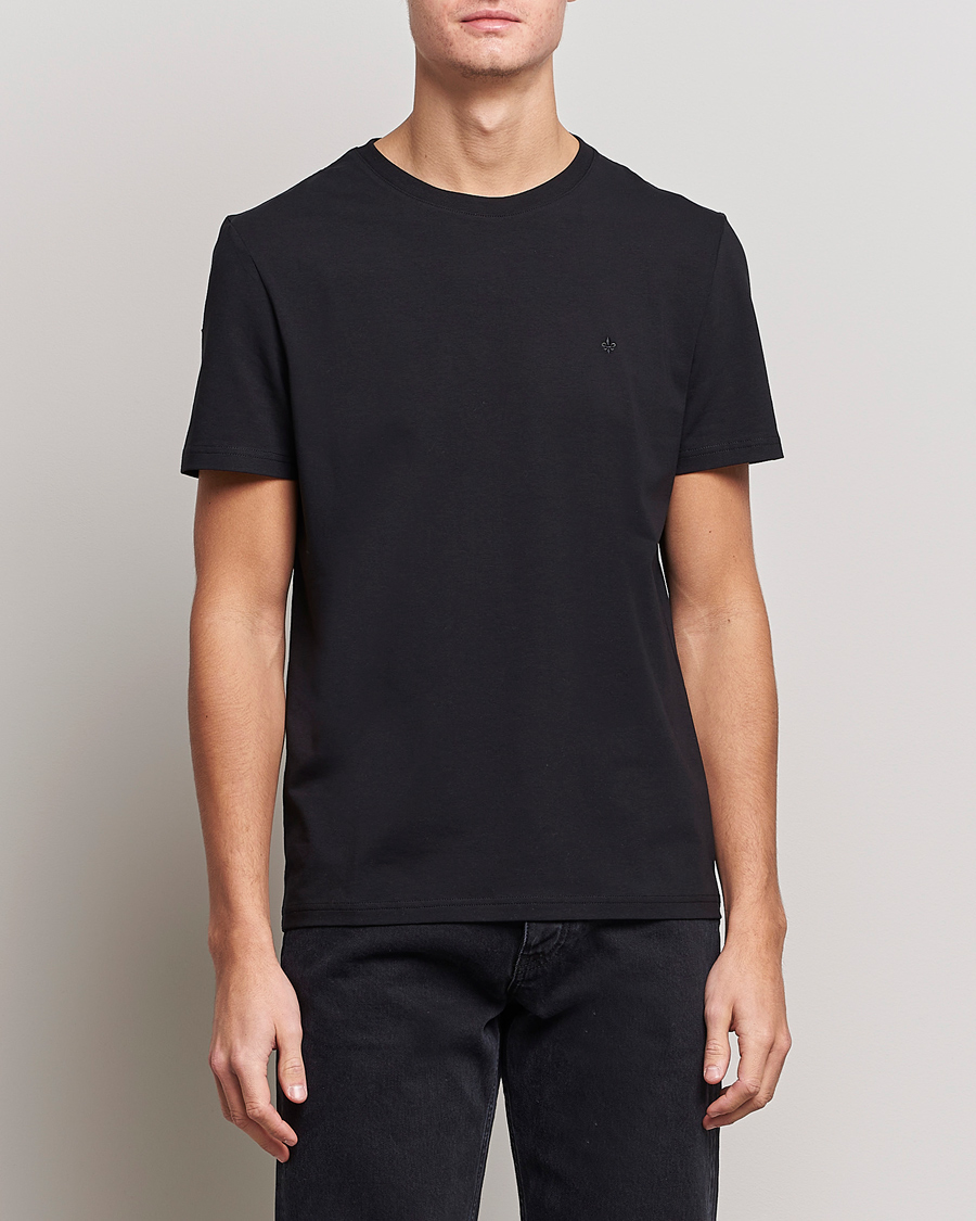 Homme | T-Shirts Noirs | Morris | James Crew Neck Tee Black