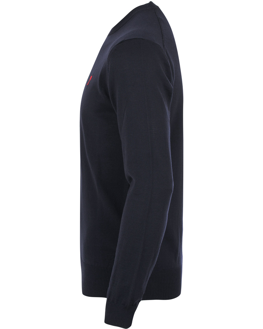 Homme | Pulls Et Tricots | AMI | Crew Neck Logo Sweater Navy