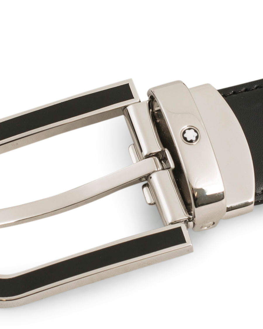 Homme | Montblanc Reversible Horseshoe Buckle 30mm Belt Black | Montblanc | Reversible Horseshoe Buckle 30mm Belt Black