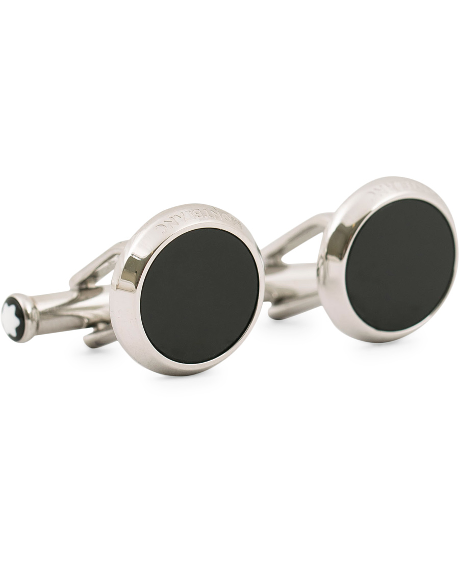 Homme | Montblanc Meisterstück Steel Cufflinks Black Onyx | Montblanc | Meisterstück Steel Cufflinks Black Onyx