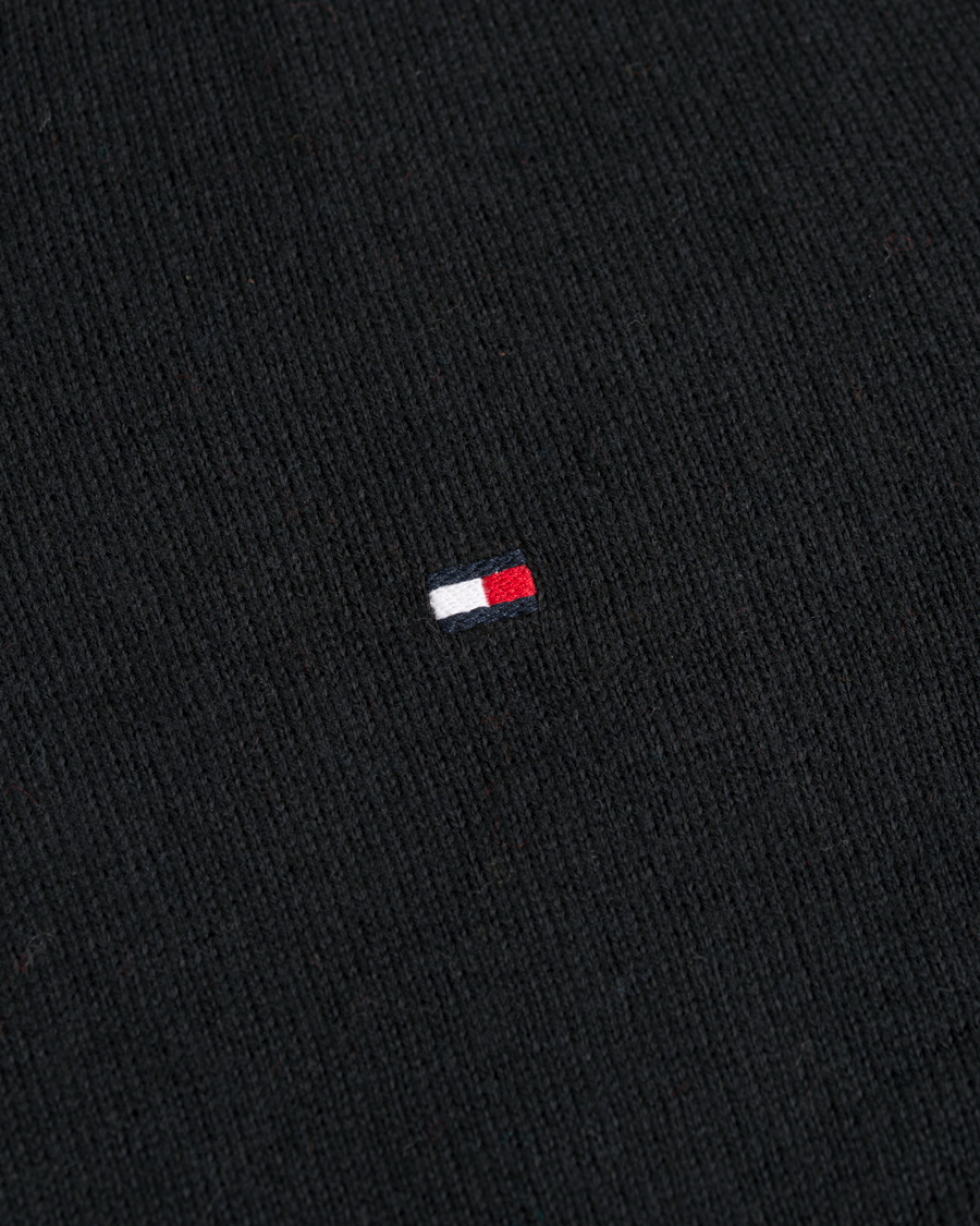 Homme | Pulls Et Tricots | Tommy Hilfiger | Pima Cotton/Cashmere V-Neck Pullover Flag Black